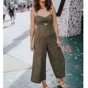 Anthropologie Elevenses Tropicale Jumpsuit